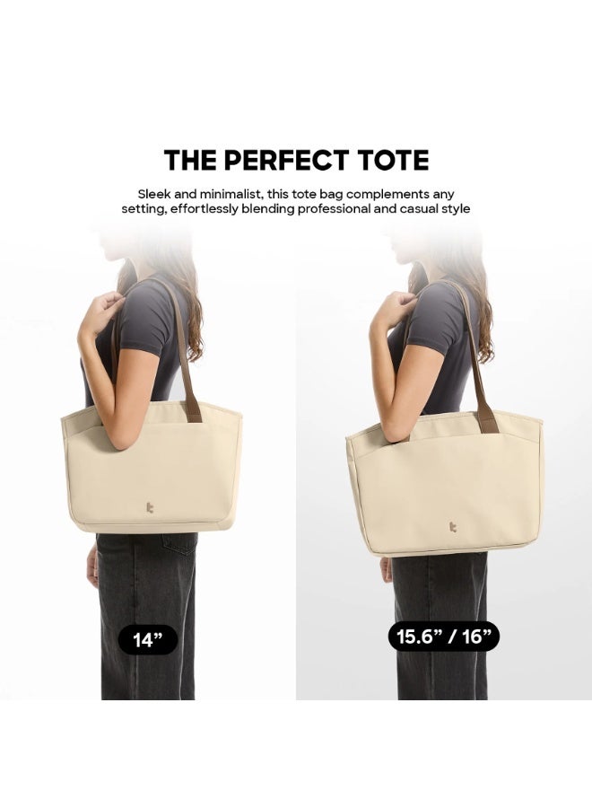 Tomtoc Versatile-T23 14-Inch Laptop Tote Bag for Women & Men – Slim 10L Eco-Friendly Water-Resistant Shoulder Bag with Padded Laptop Compartment – Perfect for MacBook, Work, Travel, Office - Image 3