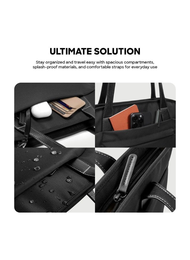 Tomtoc Versatile-T23 14-Inch Laptop Tote Bag for Women & Men – Slim 10L Eco-Friendly Water-Resistant Shoulder Bag with Padded Laptop Compartment – Perfect for MacBook, Work, Travel, Office - Image 4