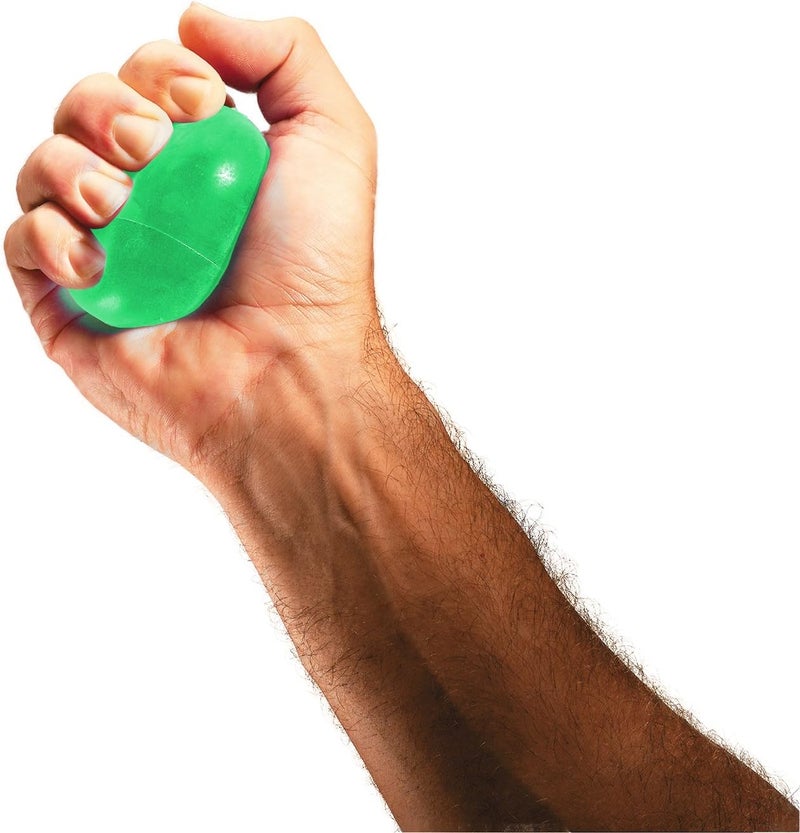 TheraBand Hand Exerciser Squeeze Ball - Green Medium for Grip Strength and Dexterity - Image 2