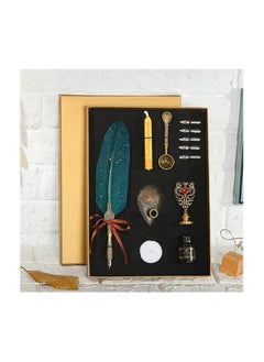 Generic Vintage Feather Pen & Ink Set – Elegant Fountain Pen with Calligraphy Nibs, Classic Writing Quill for Letters, Journals & Gifts  - Image 2