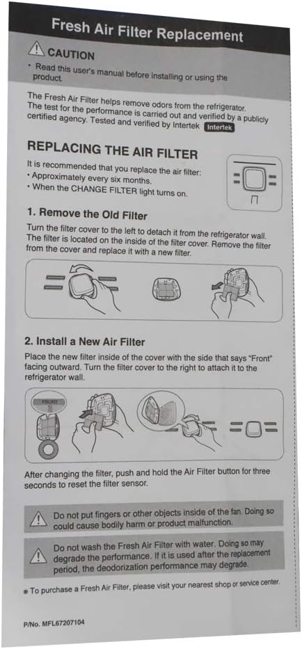 Kenmore Elite 9918 Refrigerator Air Filter - Image 3