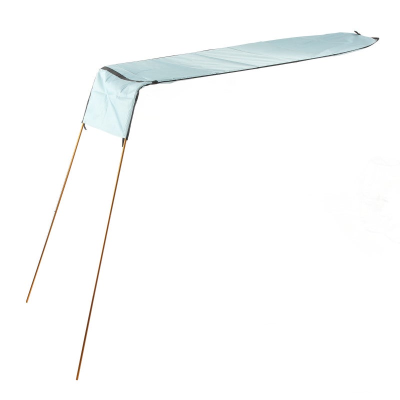 Kayak Shade Canopy: Light Blue Foldable Waterproof Nylon & Oxford Cloth with Shockproof Aluminum Poles - Sun Protection Universal Boat Awning for Kayaks, Canoes and Watercraft - Image 2