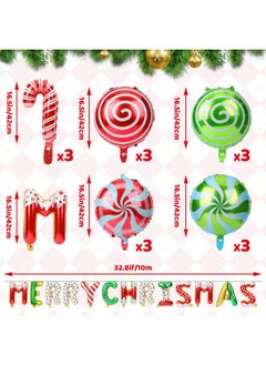 Merry Christmas Balloons, 29Pcs Large Christmas Foil Balloons Red Green Merry Christmas Letter Balloons Kit For Christmas Party Decorations Xmas Birthday Candy Themed Party - pzsku/Z9DA98991D5887C7E1319Z/45/_/1734347394/dca69283-78a9-4567-af3a-af69cf0a43e3