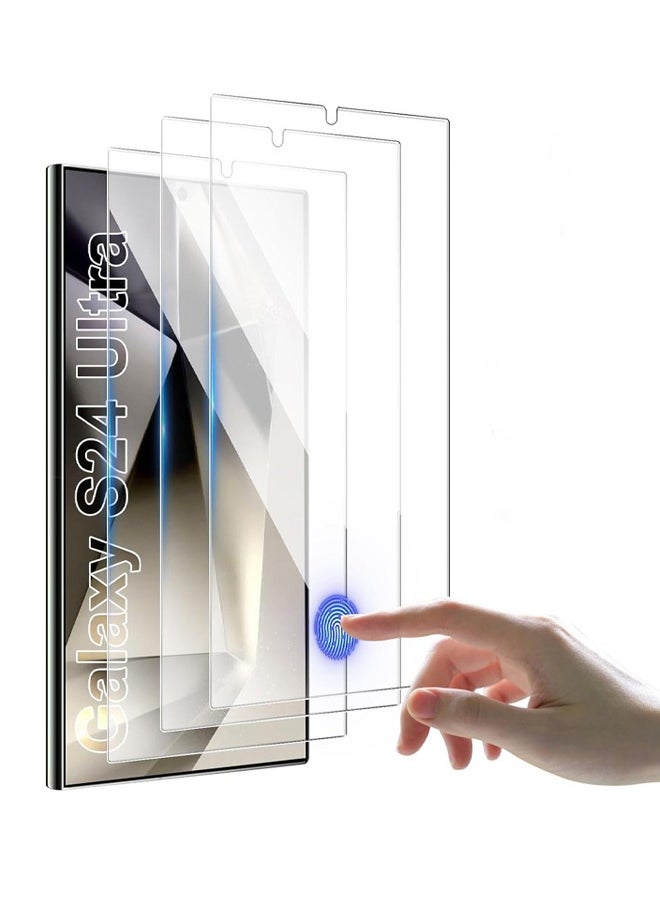 Generic For Galaxy S24 Ultra Screen Protector, 3Pack Tempered Glass Screen Protector, HD Clear Scratch Resistant, Support Fingerprint Unlock ﻿  - Image 1