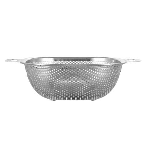 Fennec Mart 20cm Premium Stainless Steel Colander Handle Strainer for Washing Grains, Fruits, Veggies, and Pasta in The Kitchen - Image 4