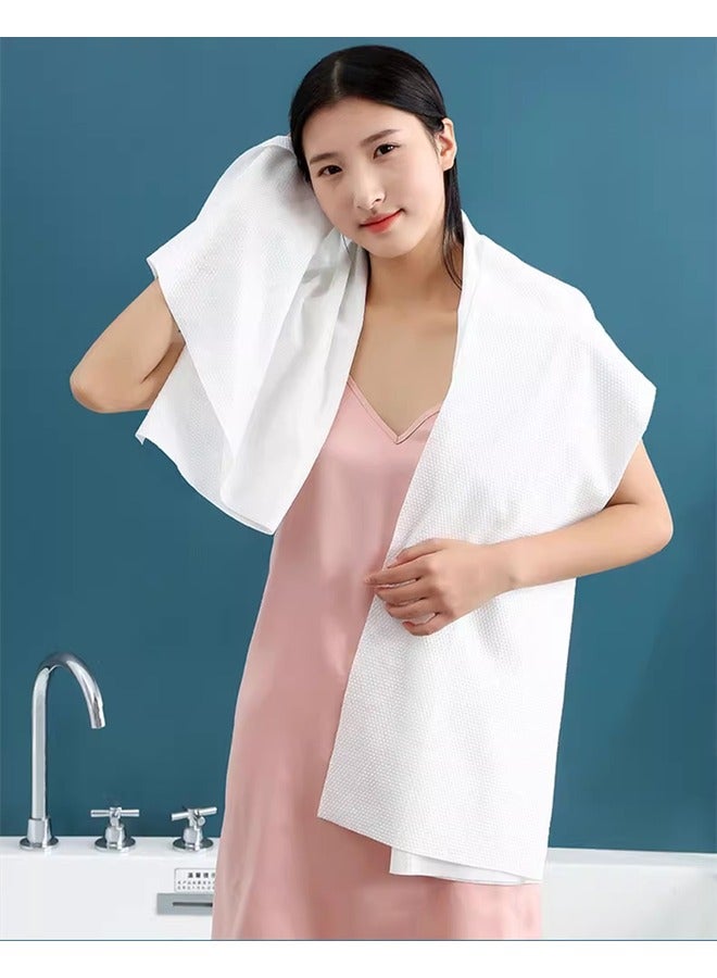 Viva Premium Super Absorbent Disposable Bath Towel (10 pieces) White 80x160cm - Image 1