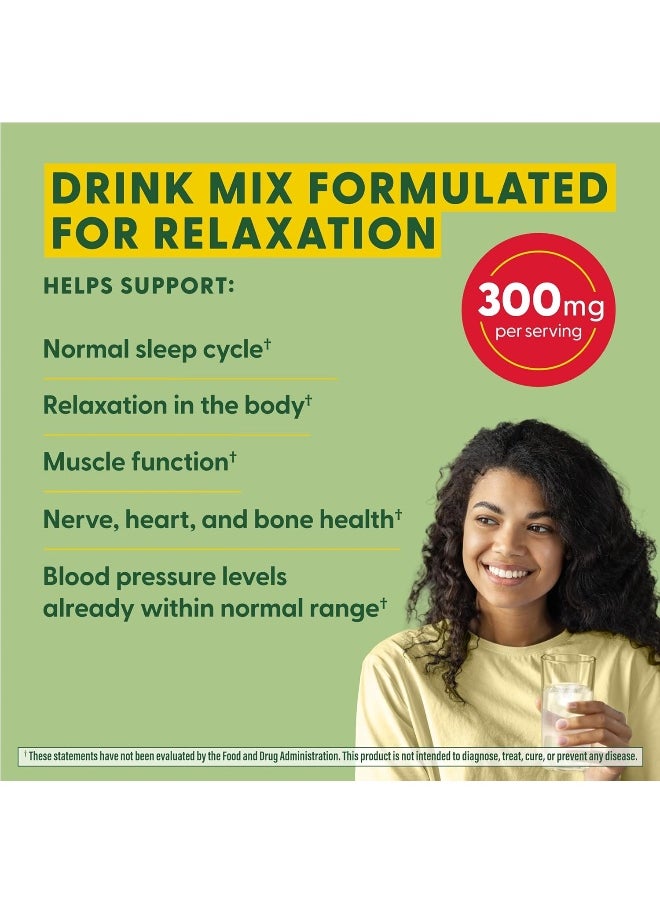 MegaFood Relax And Calm Magnesium Highly Absorbable Glycinate, Citrate And Malate Powder Raspberry Lemonade Flavor 200 Gram 50 Servings  - Image 4