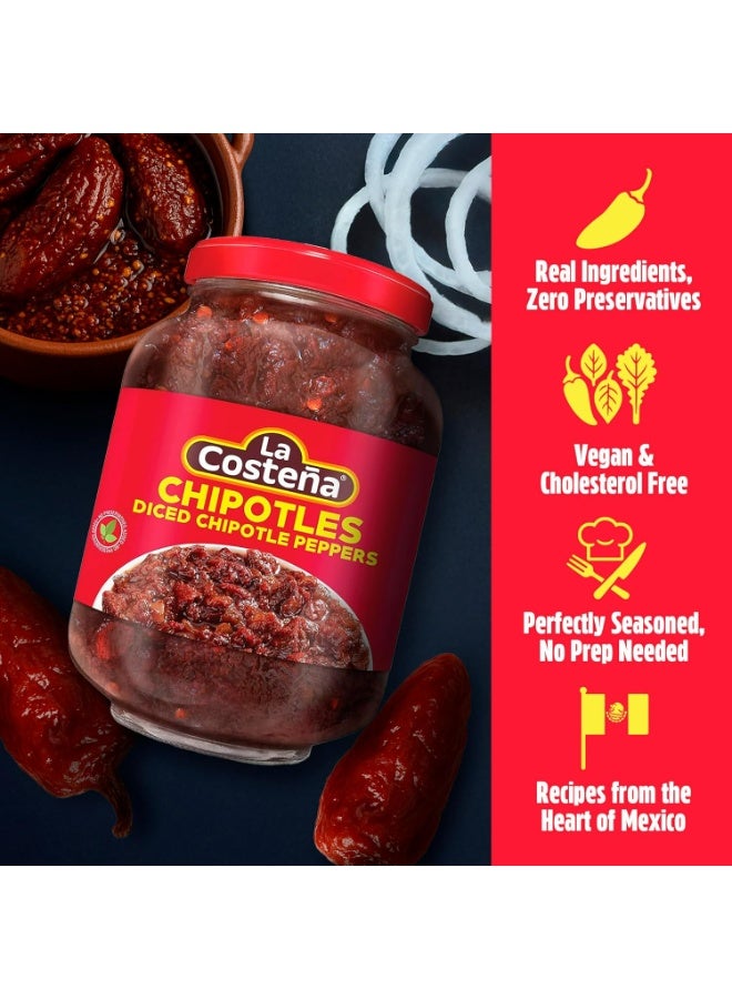 La Costeña Diced Chipotle Peppers in Adobo Sauce, 230g – Authentic Mexican Smoky Flavor, Ready to Use - Image 4