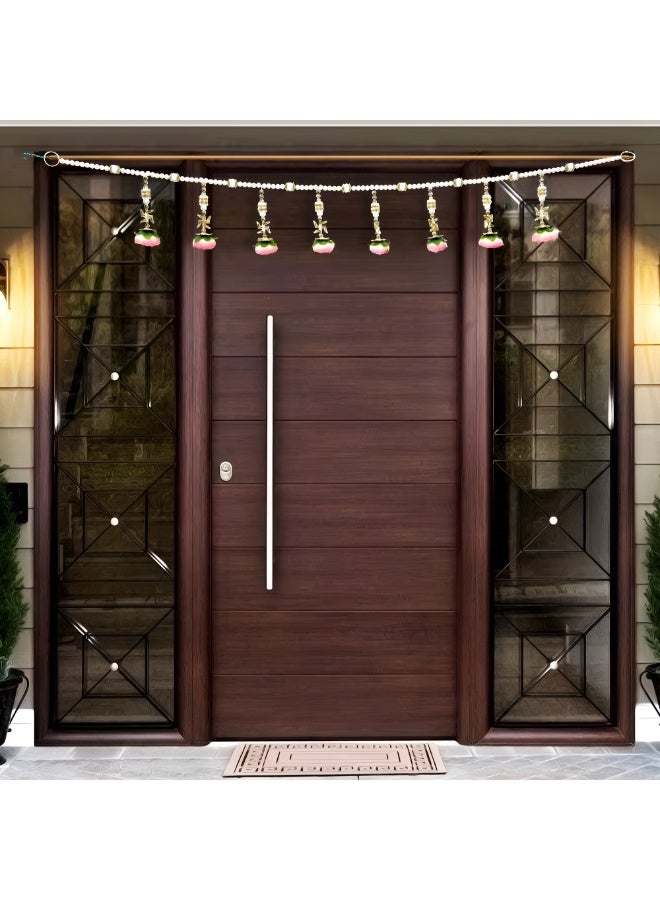 Madhoor Decorative Beads Toran With Rose Flower Design 37 Inches - Image 2