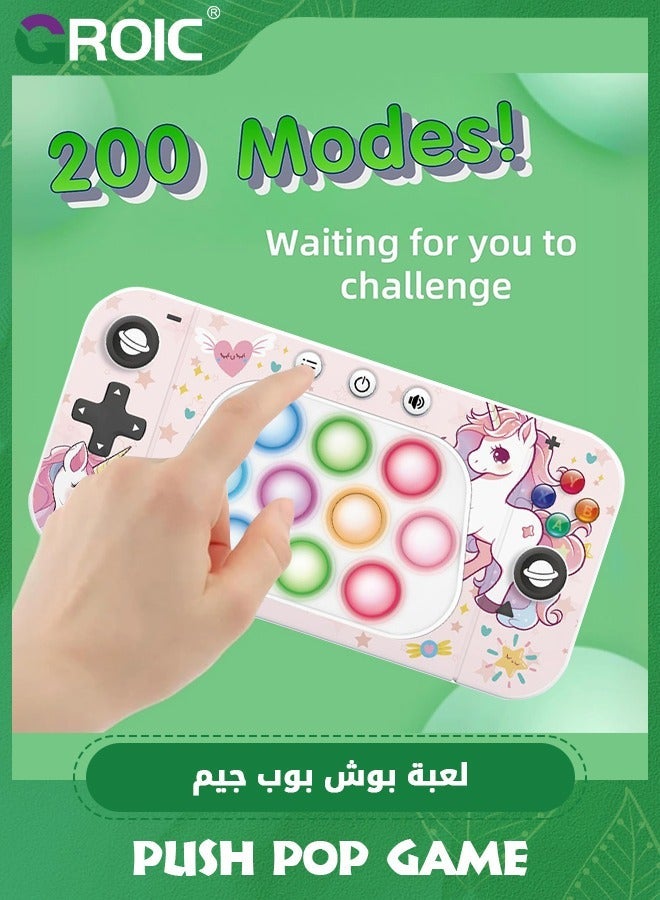 GROIC Fast Push Handheld Game, Pop Light Up Game Toys, Lightly to Turn Off The Lit Bubbles, Fidget Sensory Toys for 6 7 8 9 Year Old Kids Boys & Girls Teens Birthday Gifts - Image 5