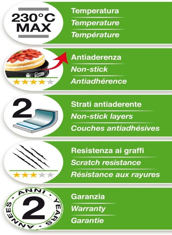 Guardini Gardenia Lasagne Pan Steel Hi Top Double Non-Stick Coating 20 x 25 x 3.2 cm, Black - Image 3