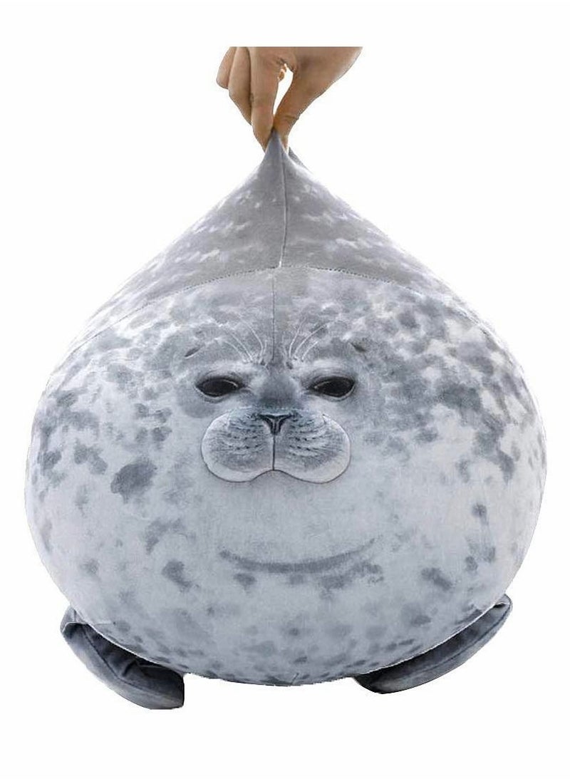 Soft Seal Plushie Pillow Chubby Blob Seal Hugging Pillow Cute Stuffed Animal Plush Pillow Toy Kawaii Room Decor for Kids Boys Girls(17.6inch)  - Image 1