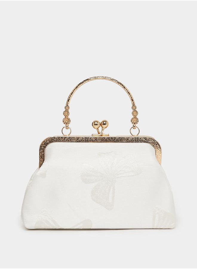 Styli - Butterfly Pearl Clutch with Chain Strap - Image 1