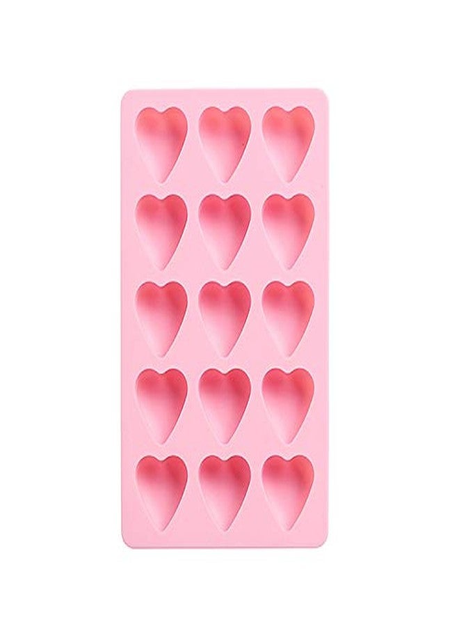 MayeBridge Cute Ice Cube Trays Silicone Chocolate Mold Wax Melt Molds Easy Release Ice Trays Non-Stick Chocolate Soap Pudding Jello Ice Cube Tray (Heart) - Image 2