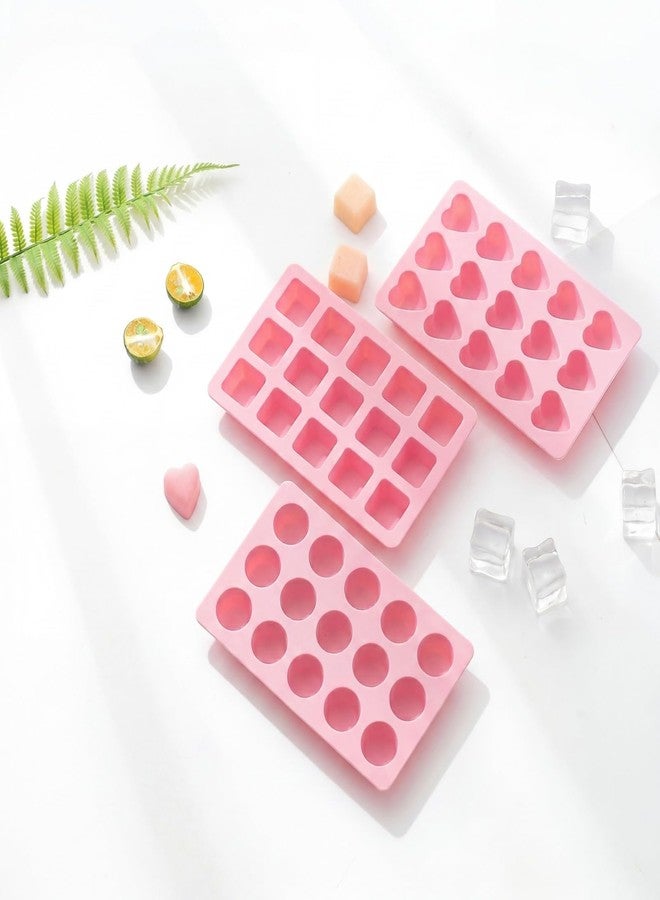 MayeBridge Cute Ice Cube Trays Silicone Chocolate Mold Wax Melt Molds Easy Release Ice Trays Non-Stick Chocolate Soap Pudding Jello Ice Cube Tray (Heart) - Image 5