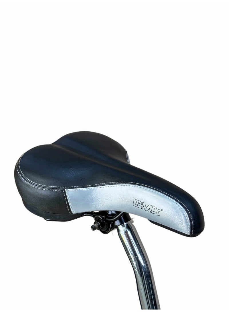 بي ام اكس عجلة BMX مقاس 20 للأطفال والمراهقين – قوية ومزودة بسلة أمامية وكرسي خلفي مبطن - Image 3