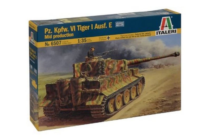 Italeri Models PZ.KPFW.VI Tiger I Ausf.E Mid Production Kit - Image 1