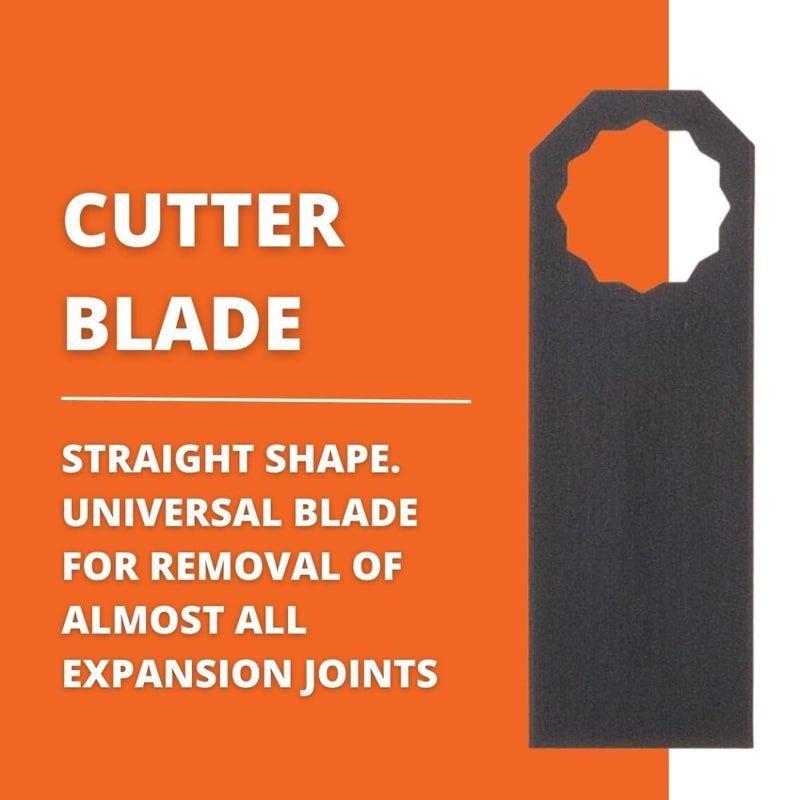 Fein Cutter Blade for Precision Work - Durable and Precise for Expansion Joints Removal, Smooth, Clean Cuts on MultiMaster Tools, Straight Shape, 5-Pack - 63903117015 - Image 2