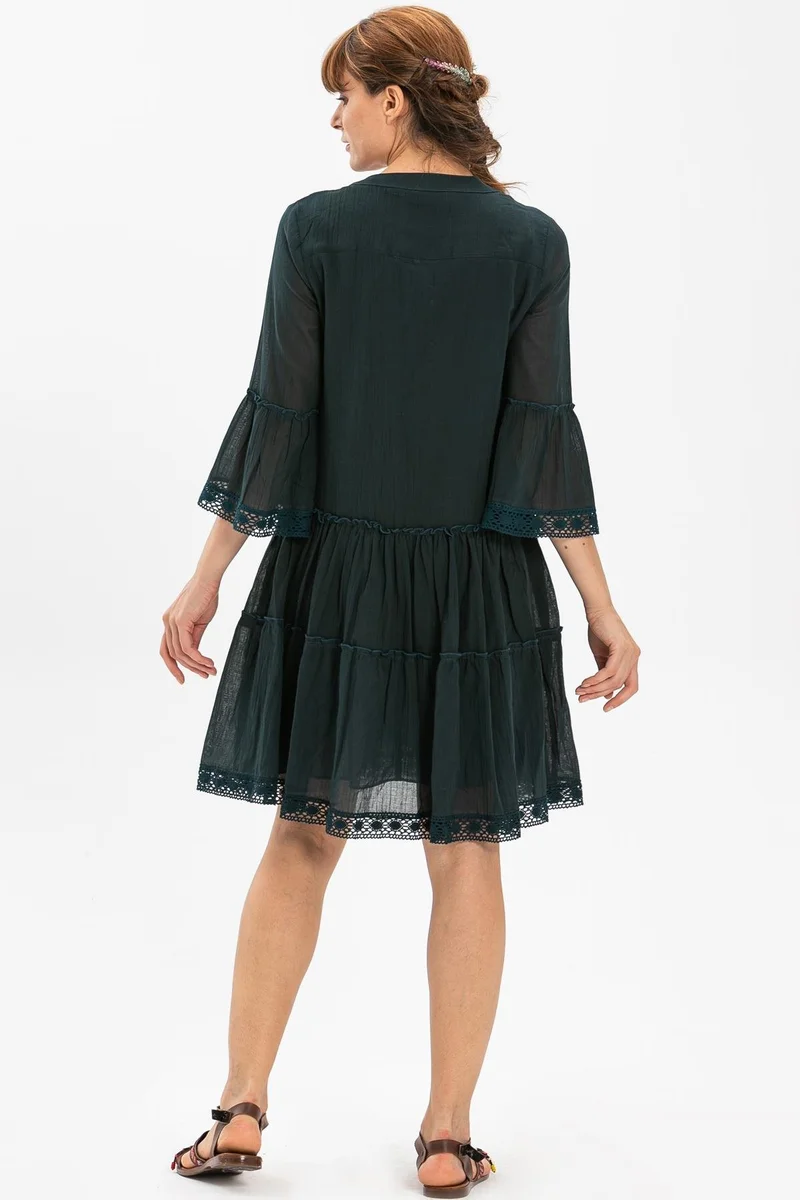 اليش شيل بيزي Tiered Cotton Dress