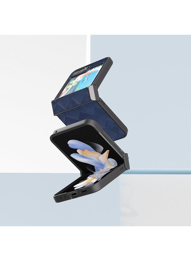 S-TOP Case For Samsung Galaxy Z Flip5 ABEEL Weave Plaid PU Phone Case - Image 5