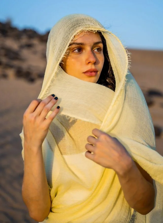 The Untitled Project Lemonade - Crinkle Organic Cotton Scarf