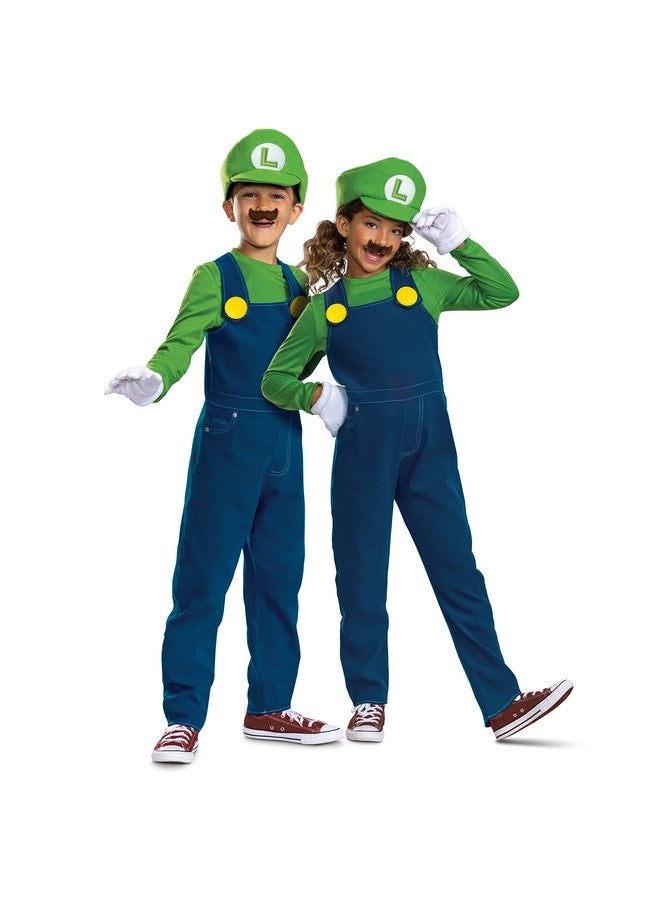 Disguise زي تنكر لويجي للأطفال، زي رسمي من سوبر ماريو بروس وإكسسوارات للأطفال، الحجم (10-12) - Image 1