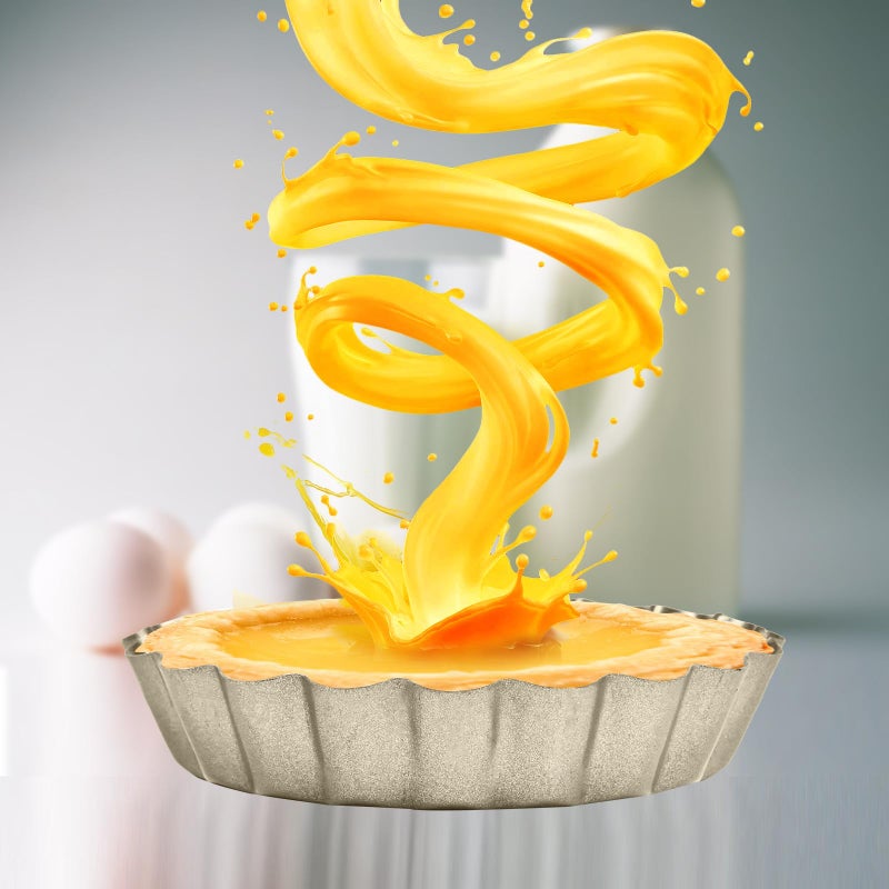 RICHSC-PAN Mini Tart Pan 12PCS, 4 Inch Tart Pan Removable Bottom Non-Stick Tin, 0.9 Inches High Suitable for DIY Making Small Tarts at Home. Champagne Gold Appearance. - Image 4