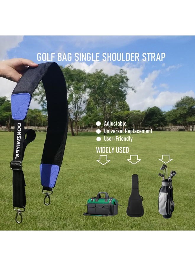 DONZWIYES Golf Bag Shoulder Strap Upgraded Single Padded Adjustable Straps Universal Replacement(Black,1 Pack) - Image 5