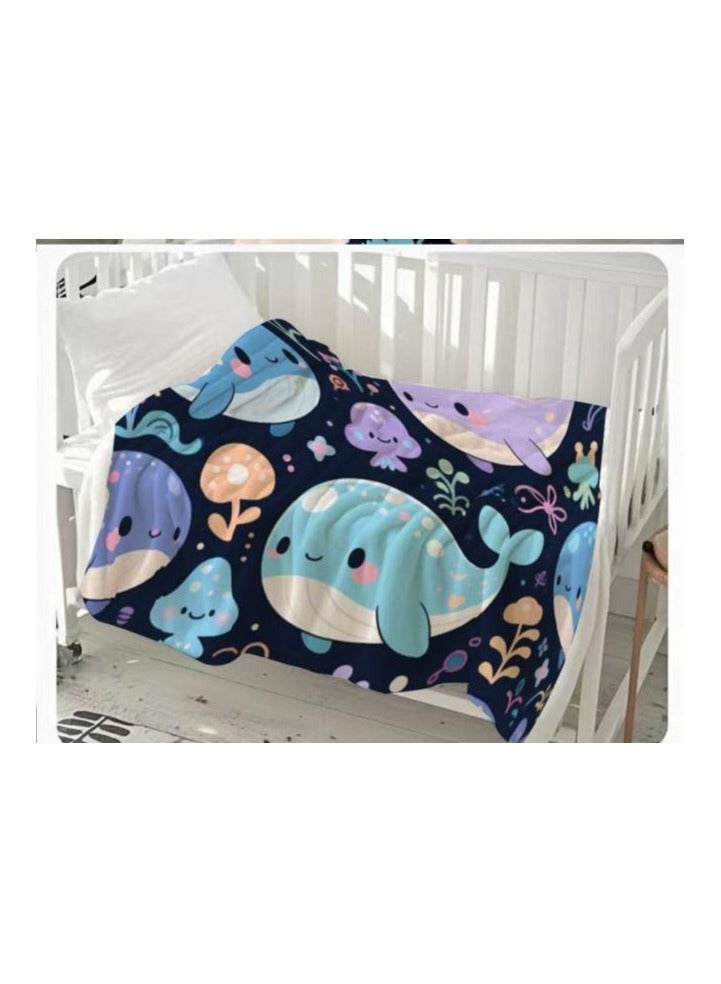 general Children's or student cartoon flannel thin blanket (warm and comfortable, suitable for sleep, games) 100cm*150cm - 809 - Image 3