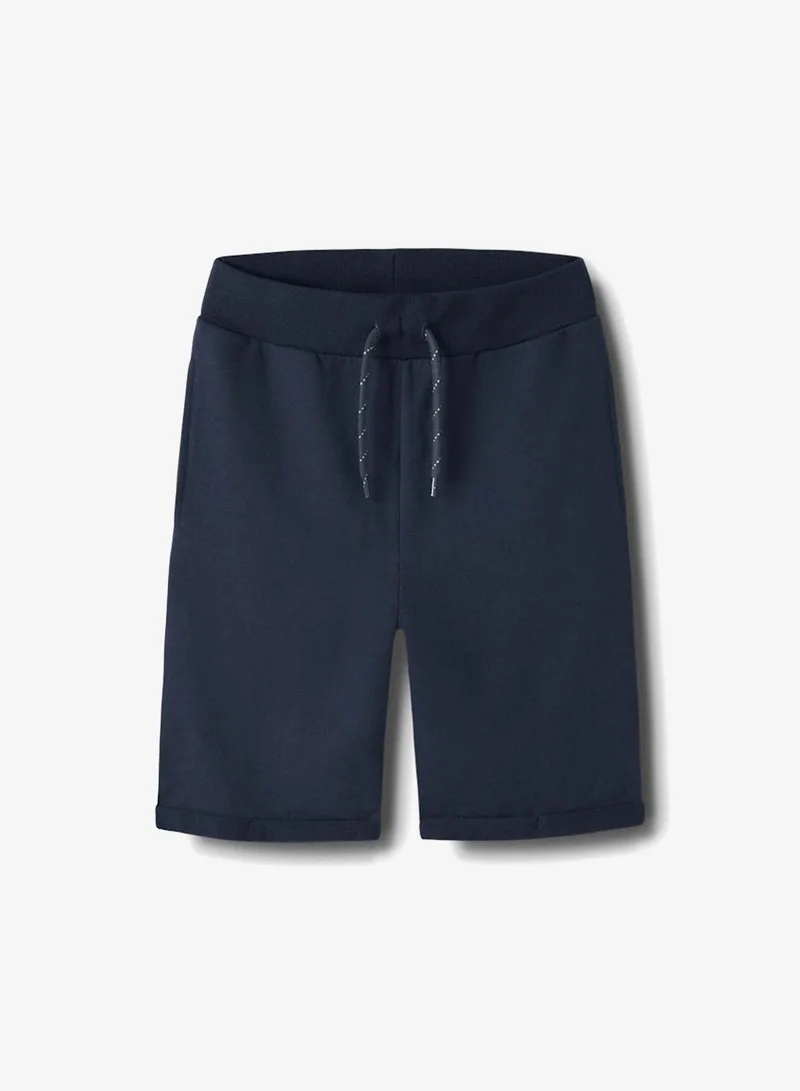 Name It Navy Blazer Kids Drawstring Sweat Shorts for Men | Best Price UAE