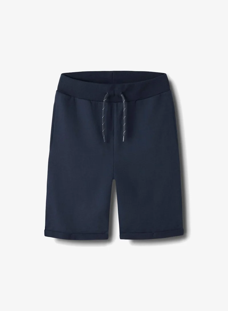Name It Navy Blazer Kids Drawstring Sweat Shorts for Men | Best Price UAE