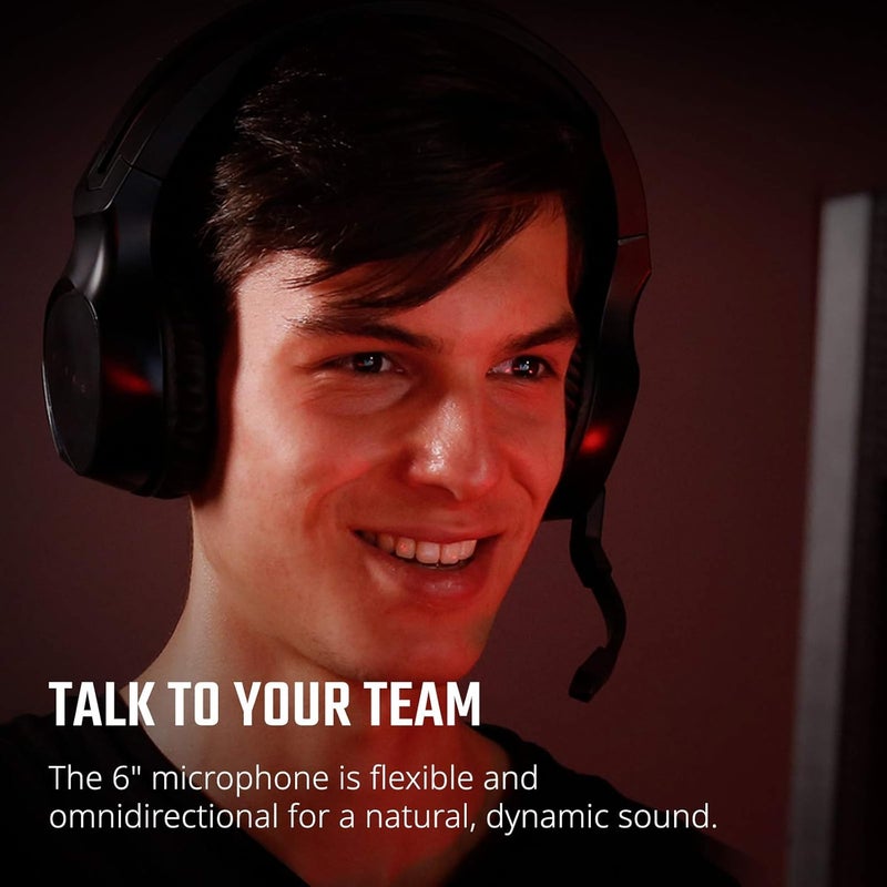 Acer Acer Nitro Gaming Headset with Flexible Omnidirectional Mic Adjustable Headband Black - Image 5