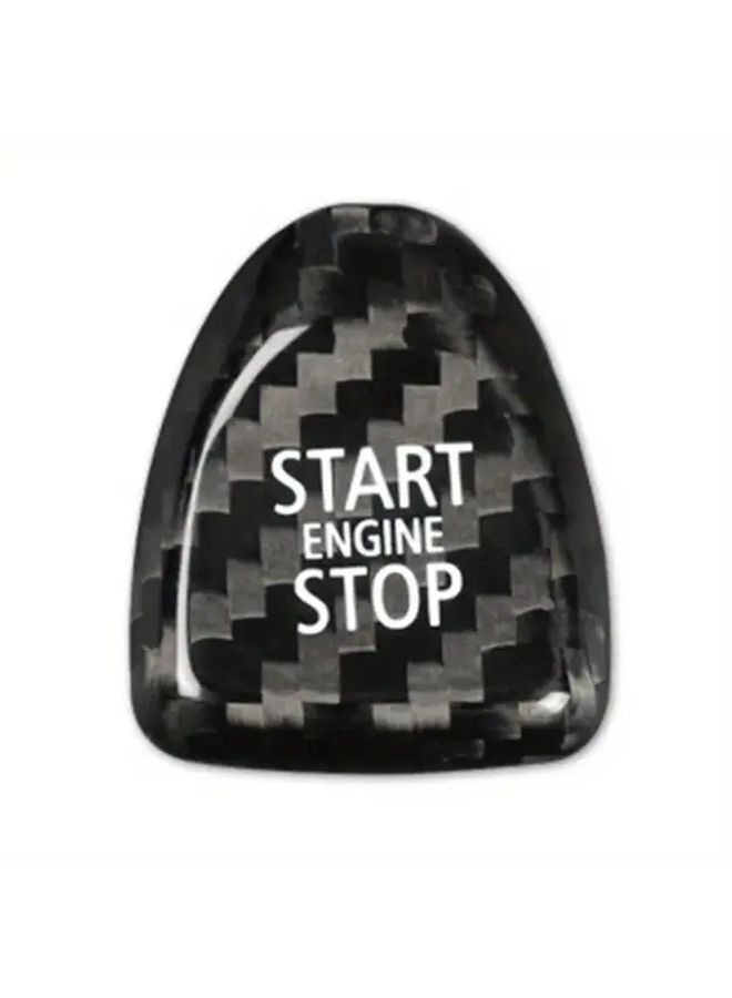 Red Carbon Fiber Engine Start Button Cover Trim for Mini Cooper F Models 2014 2019 - Image 3