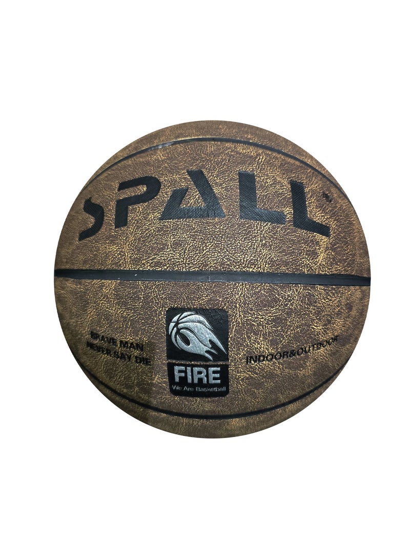 سبال كرة السلة في الأماكن المغلقة/الخارجية، حجم التنظيم الرسمي، كرة السلة المطاطية، بناء قناة عميقة، مصنوعة للجنسين من الرجال والنساء والشباب والكبار للتدريب والألعاب الاحترافية - Image 1