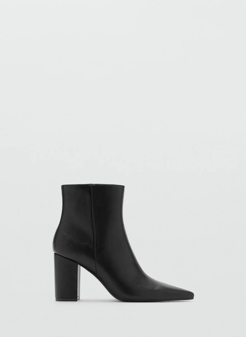 MANGO Ankle boots with block heel