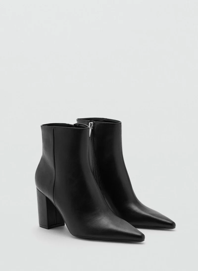 MANGO Ankle boots with block heel