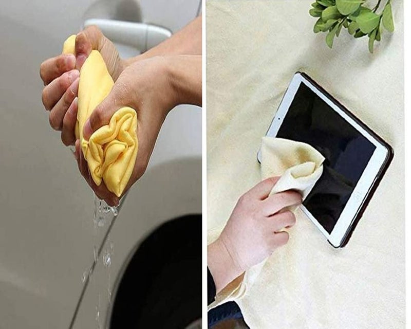 Clean Cham Liquid Absorbing Chamois Microfiber Cloth for Car Bike Cleaning Microfiber Cloth 1 Piece 43 CM x 32 CM - Image 4