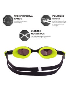 TYR Special Ops 2.0 Junior Polarized Swim GogglesFor Men & Women (Black/Green,One Size)  - Image 3