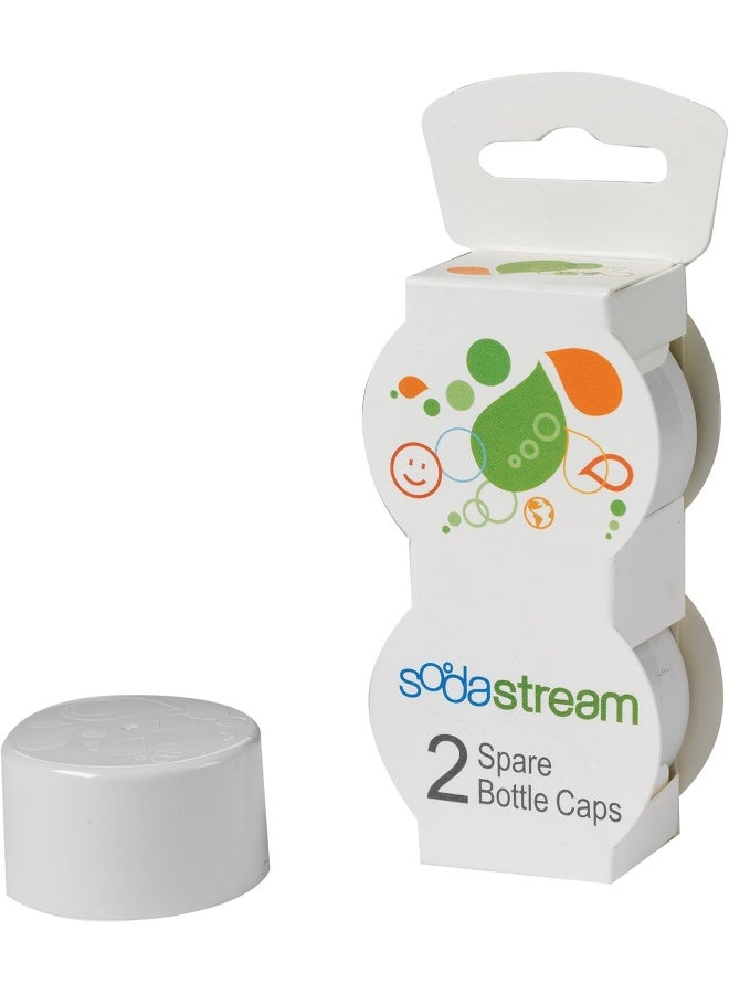 SodaStream SodaStream Bottle Caps, White, 2-Pack - Image 1
