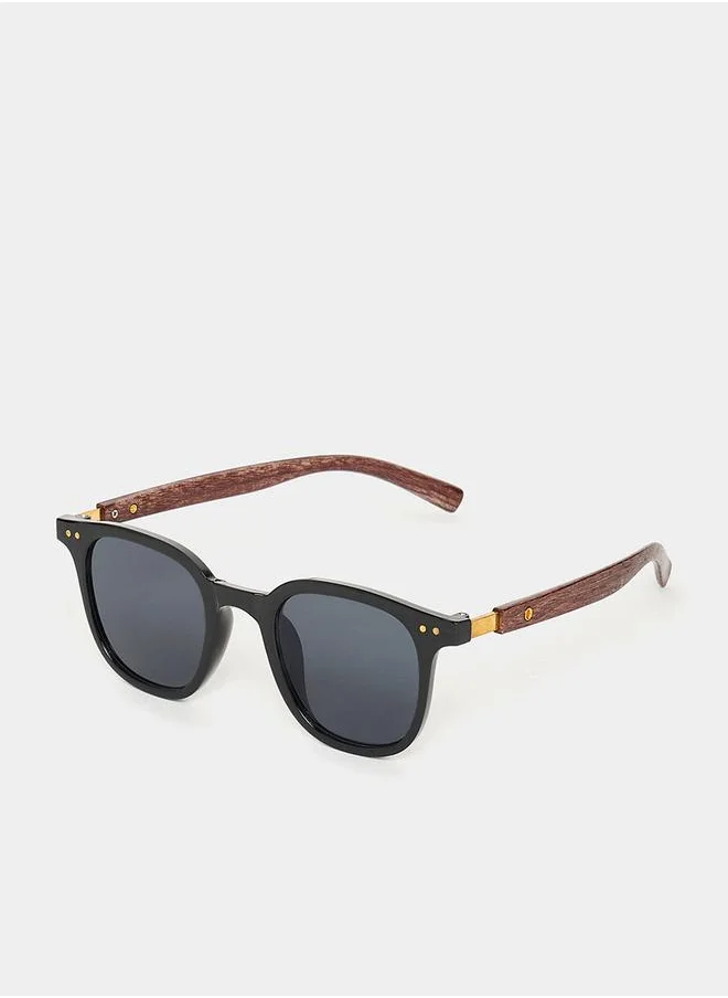 Styli Plain Aviator Sunglasses