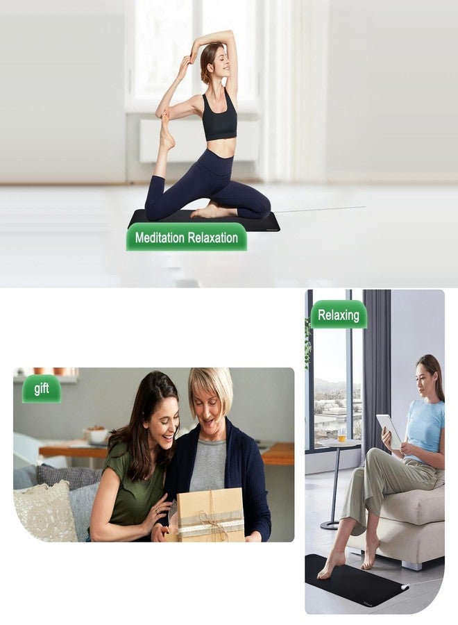 Sahanula Grounding Yoga Mat - Exercise Fitness Pad, 71x24 Inch Upgraded Non-Slip Grounding Pad with 15ft Cord, Earth Connected Mats for Yoga Sleep Work Meditation Anxiety Reduction - Image 5