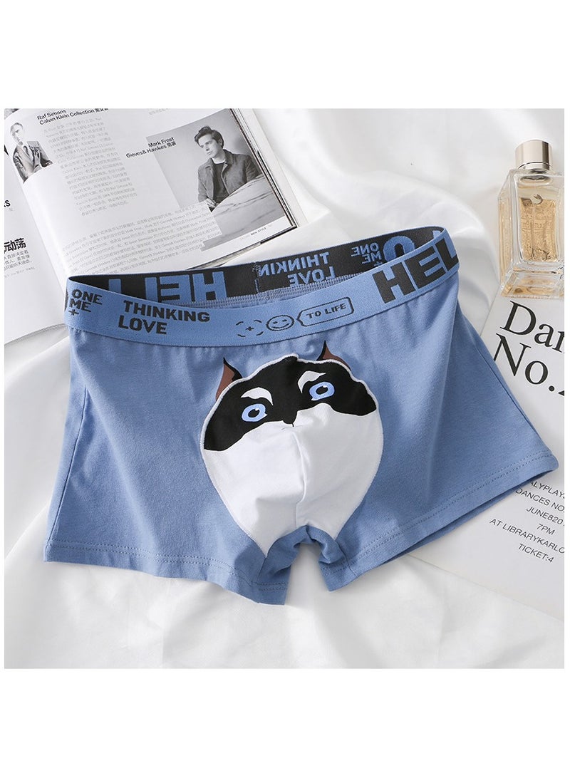 Boxed Men's Printed Breathable Four Corner Underwear Of 4 Pieces  - Image 4