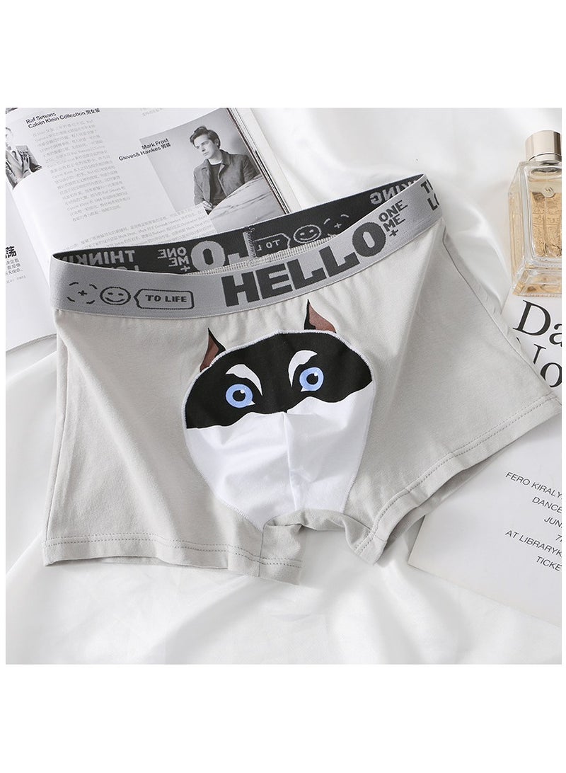 Boxed Men's Printed Breathable Four Corner Underwear Of 4 Pieces  - Image 5