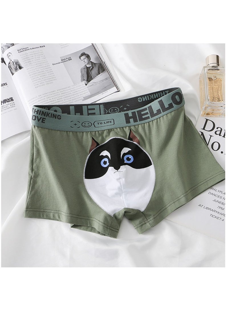 Boxed Men's Printed Breathable Four Corner Underwear Of 4 Pieces  - Image 3
