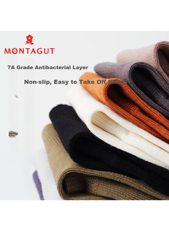 Montagut Dreamgirl Men's Summer 100% Cotton 7a Antibacterial Odor-resistant Boat Socks Casual Versatile Sports Mesh Breathable Thin Short Socks - Image 5