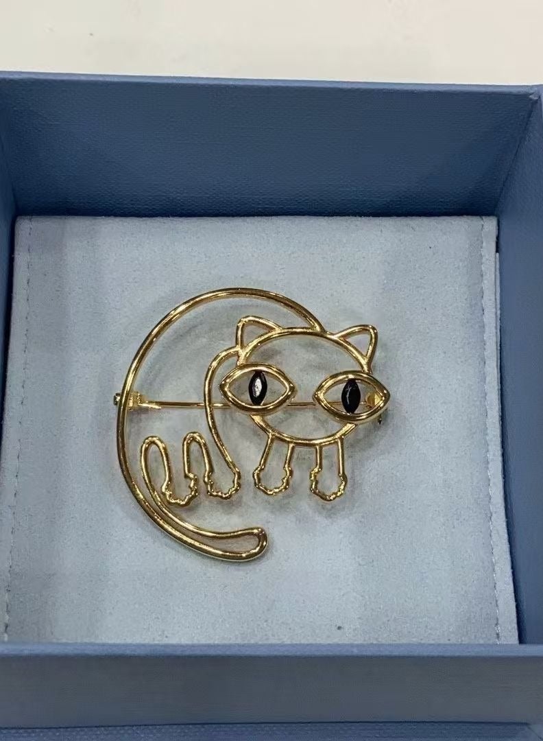 HEFANG Fashionable And Personalized Cat Brooch  - Image 1