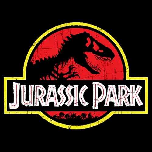Jurassic Park Men’s Big Classic Movie Logo T-Shirt, Black, X-Large - Image 3