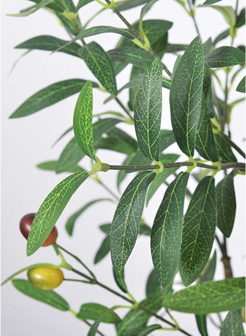 Sharpdo Artificial Olive Tree, 160cm Tall Faux Plant in Pot with Stable Base, Realistic Potted Olive Tree for Living Room, Modern Home and Office Indoor Decoration - Image 5