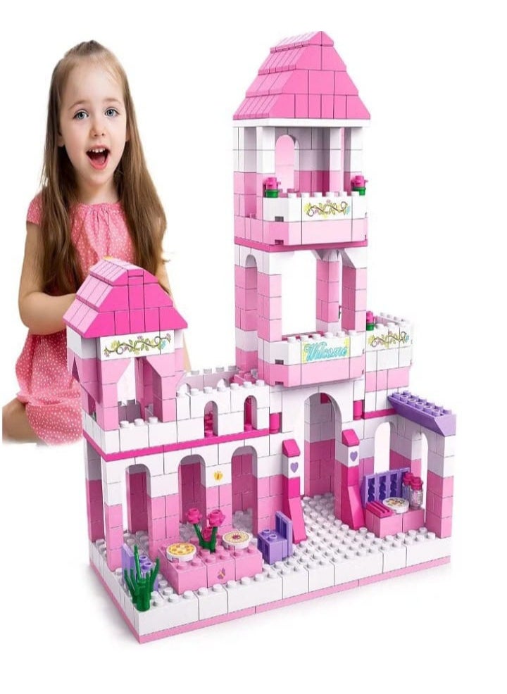 Princess Castle Building Blocks, 6 in 1 Building Toys, 1000 Pieces for Girls Ages 6 and Up - Educational Building Toy Set for Kids, Birthday Gift  - Image 1
