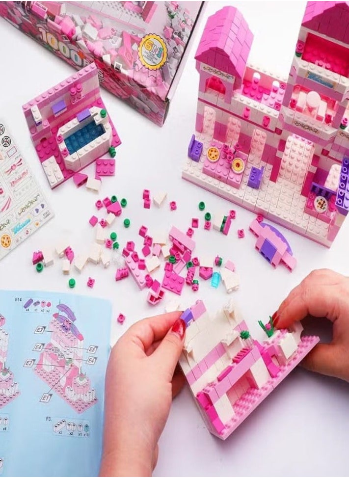 Princess Castle Building Blocks, 6 in 1 Building Toys, 1000 Pieces for Girls Ages 6 and Up - Educational Building Toy Set for Kids, Birthday Gift  - Image 4